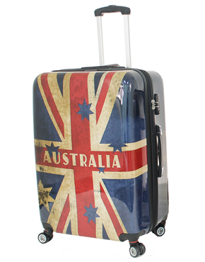 Australian Luggage Co Aus Flag Hard Trolley Case